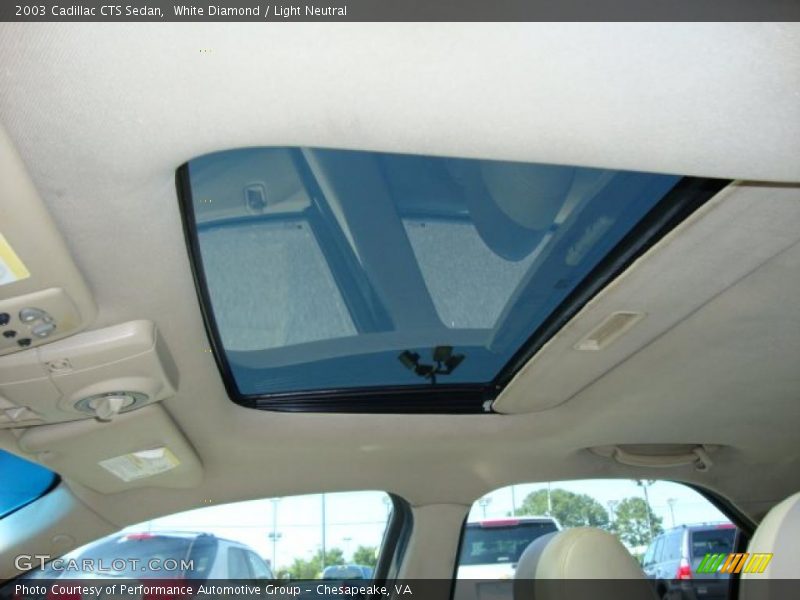 White Diamond / Light Neutral 2003 Cadillac CTS Sedan