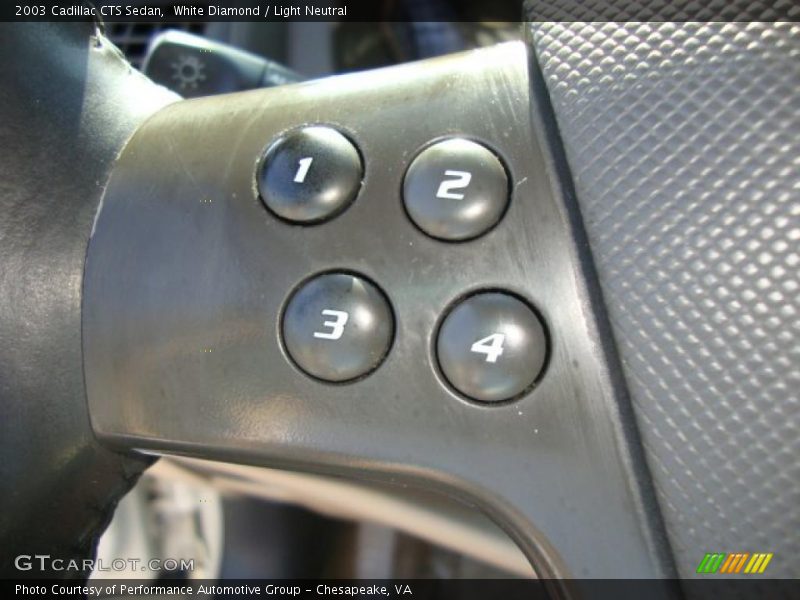 White Diamond / Light Neutral 2003 Cadillac CTS Sedan