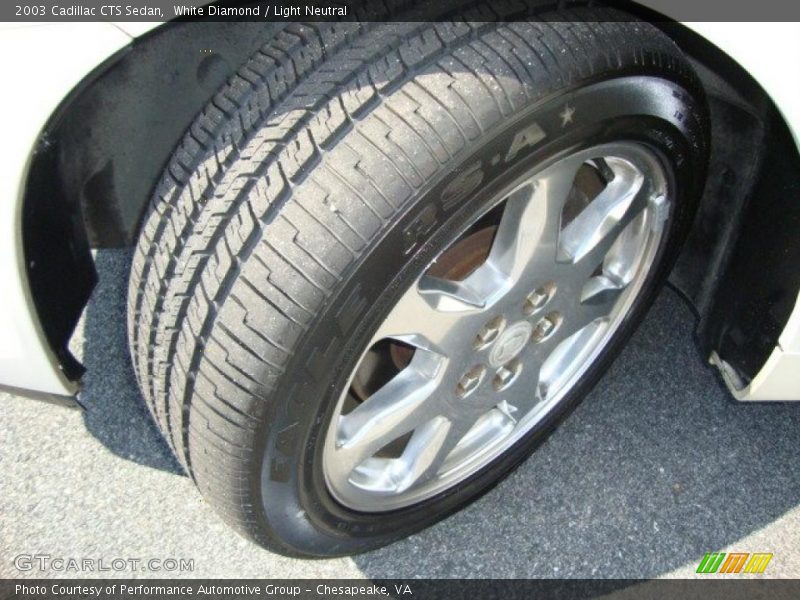 White Diamond / Light Neutral 2003 Cadillac CTS Sedan