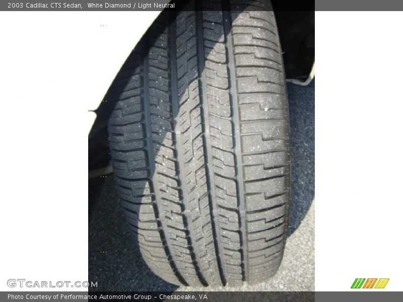White Diamond / Light Neutral 2003 Cadillac CTS Sedan