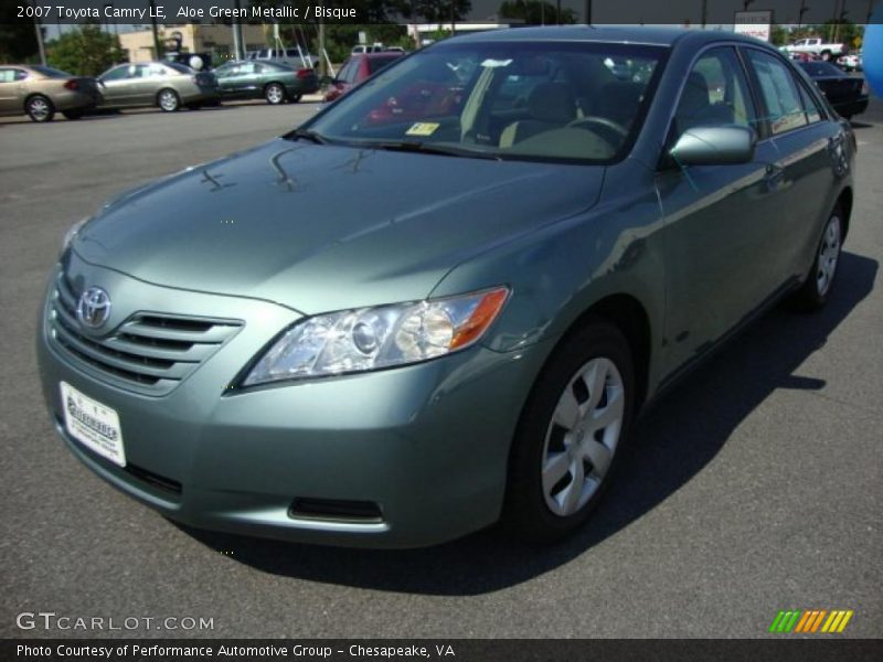 Aloe Green Metallic / Bisque 2007 Toyota Camry LE