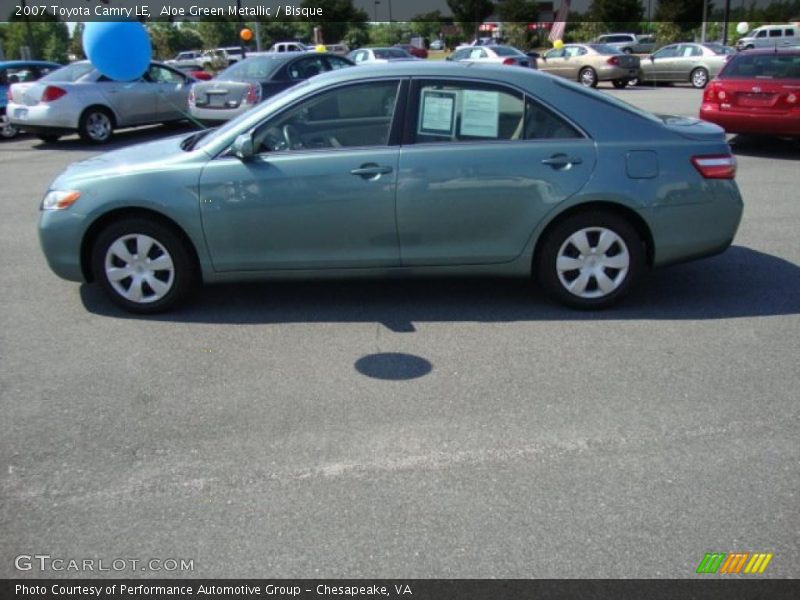 Aloe Green Metallic / Bisque 2007 Toyota Camry LE