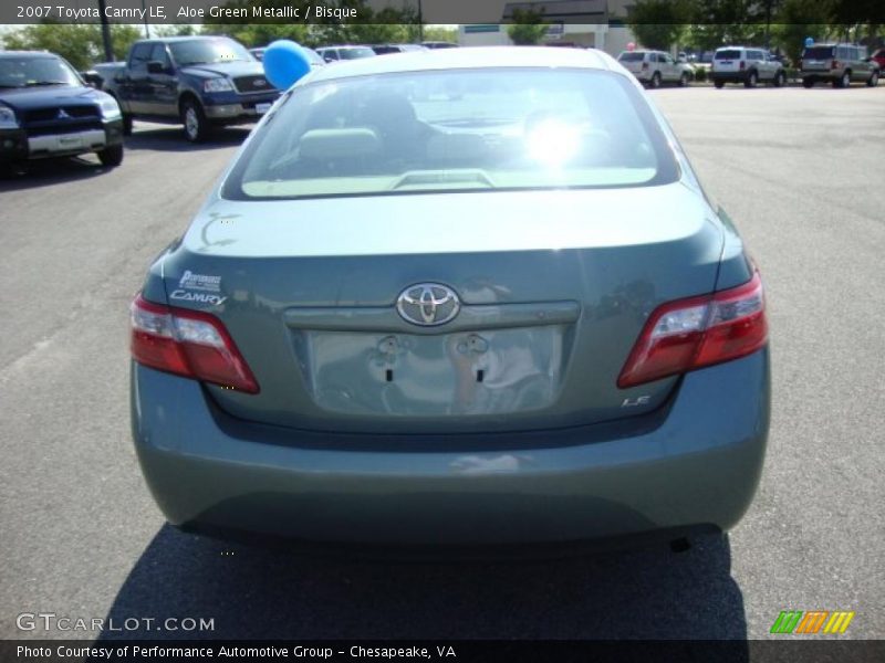 Aloe Green Metallic / Bisque 2007 Toyota Camry LE