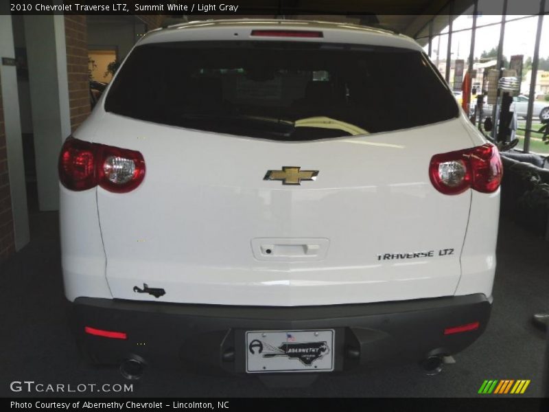 Summit White / Light Gray 2010 Chevrolet Traverse LTZ