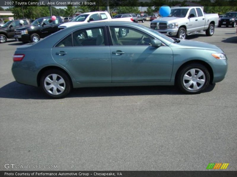Aloe Green Metallic / Bisque 2007 Toyota Camry LE