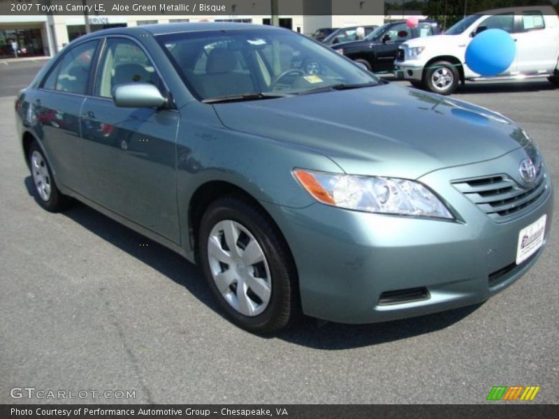 Aloe Green Metallic / Bisque 2007 Toyota Camry LE