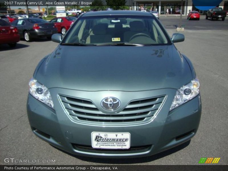 Aloe Green Metallic / Bisque 2007 Toyota Camry LE