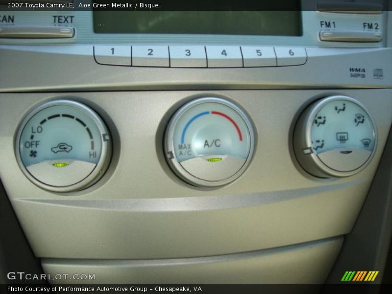 Aloe Green Metallic / Bisque 2007 Toyota Camry LE