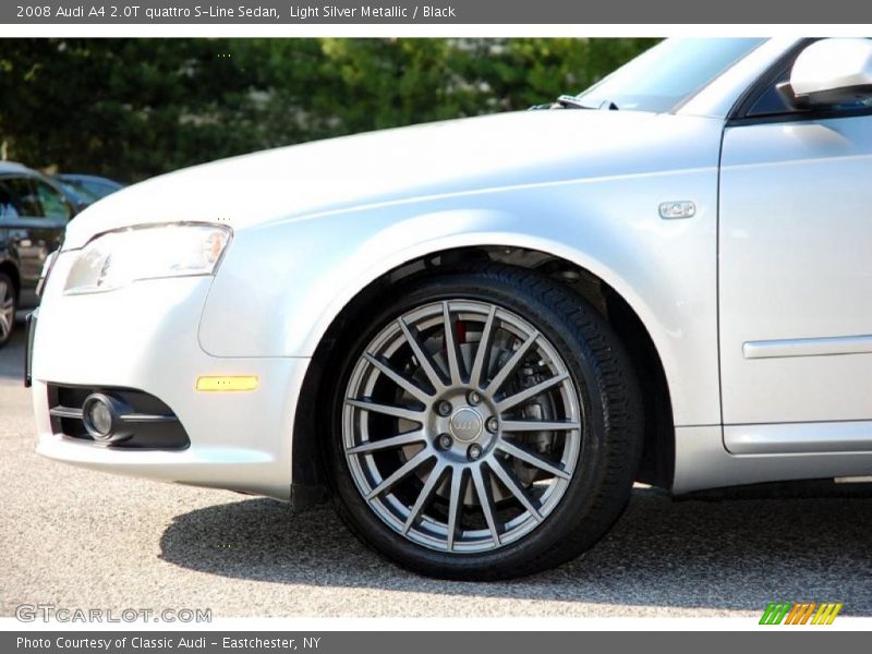 Light Silver Metallic / Black 2008 Audi A4 2.0T quattro S-Line Sedan