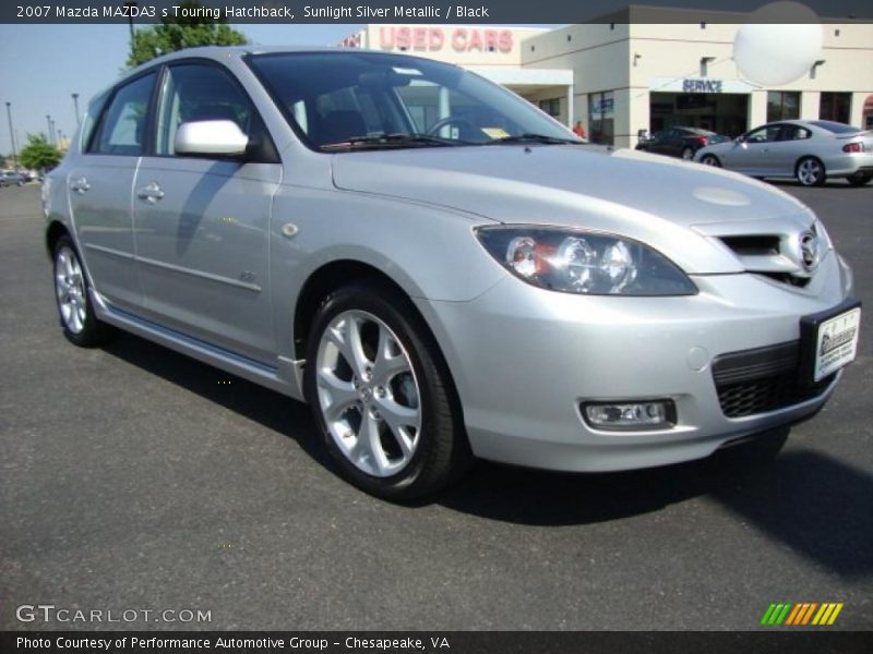 Sunlight Silver Metallic / Black 2007 Mazda MAZDA3 s Touring Hatchback