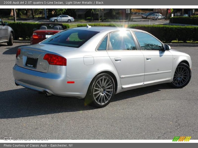 Light Silver Metallic / Black 2008 Audi A4 2.0T quattro S-Line Sedan