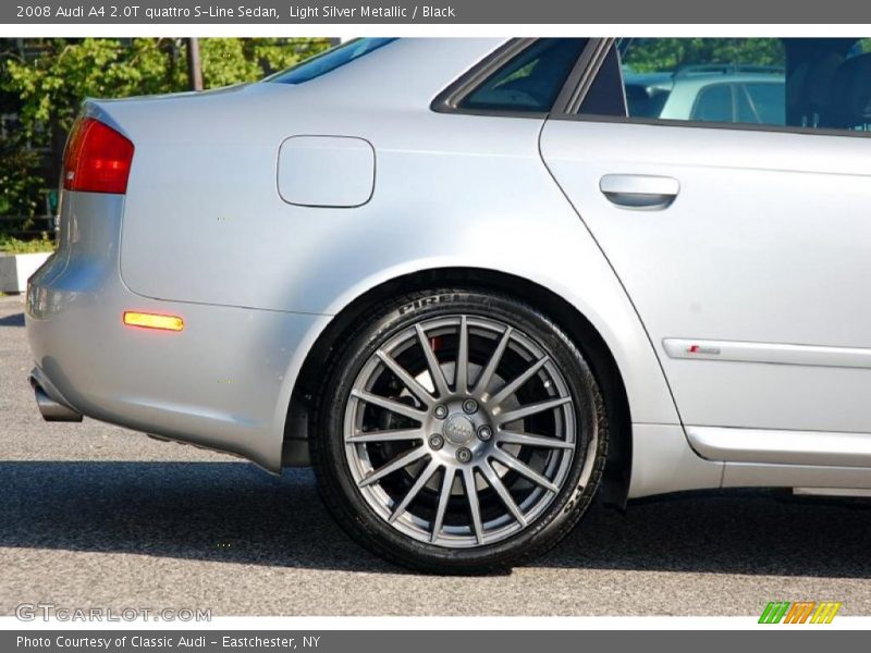 Light Silver Metallic / Black 2008 Audi A4 2.0T quattro S-Line Sedan
