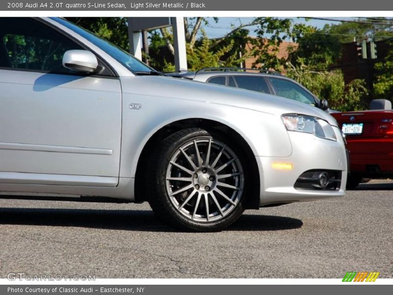 Light Silver Metallic / Black 2008 Audi A4 2.0T quattro S-Line Sedan