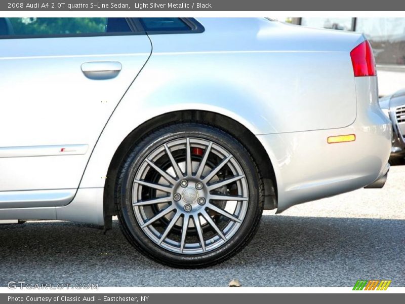 Light Silver Metallic / Black 2008 Audi A4 2.0T quattro S-Line Sedan