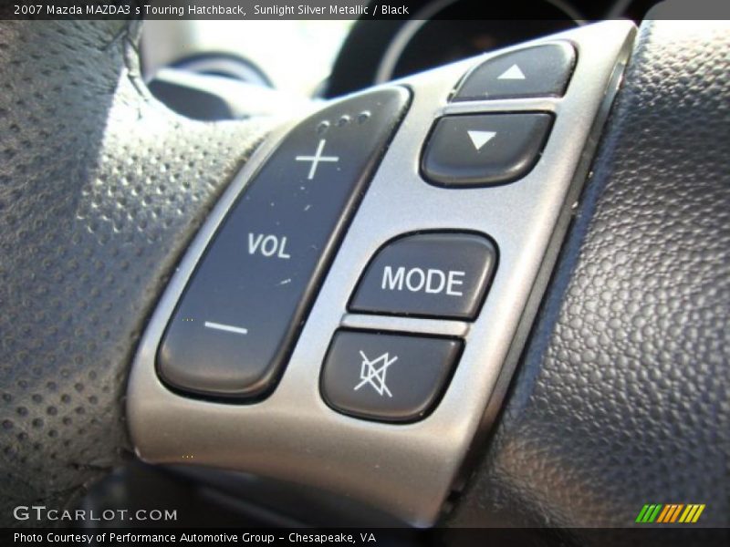 Sunlight Silver Metallic / Black 2007 Mazda MAZDA3 s Touring Hatchback