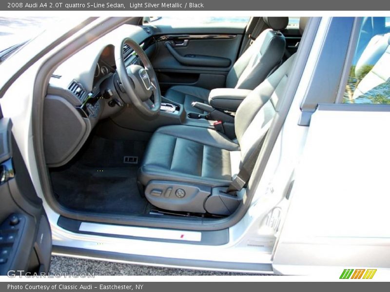 Light Silver Metallic / Black 2008 Audi A4 2.0T quattro S-Line Sedan