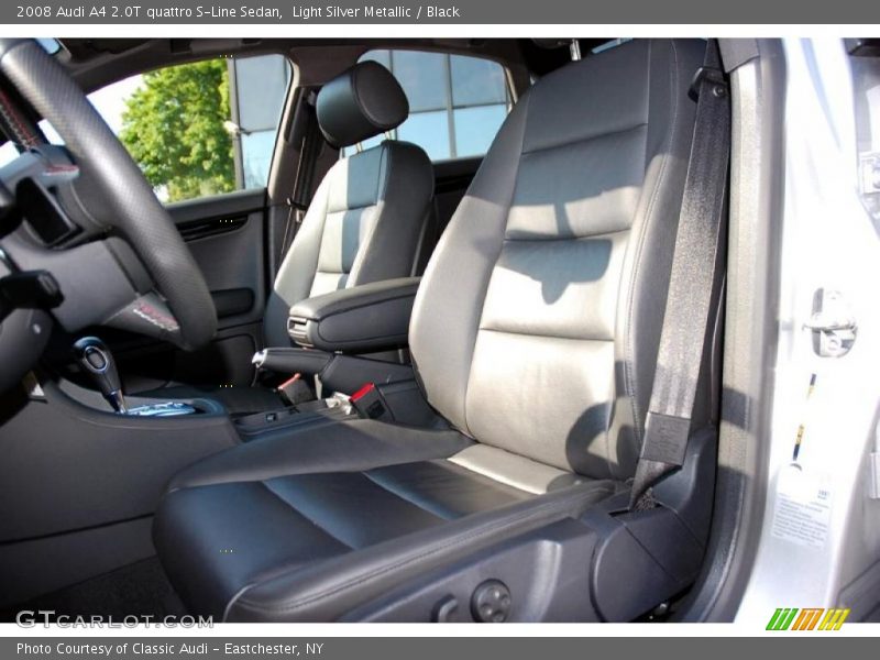 Light Silver Metallic / Black 2008 Audi A4 2.0T quattro S-Line Sedan