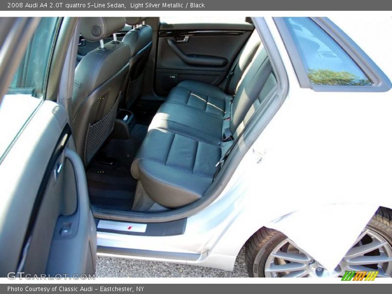 Light Silver Metallic / Black 2008 Audi A4 2.0T quattro S-Line Sedan