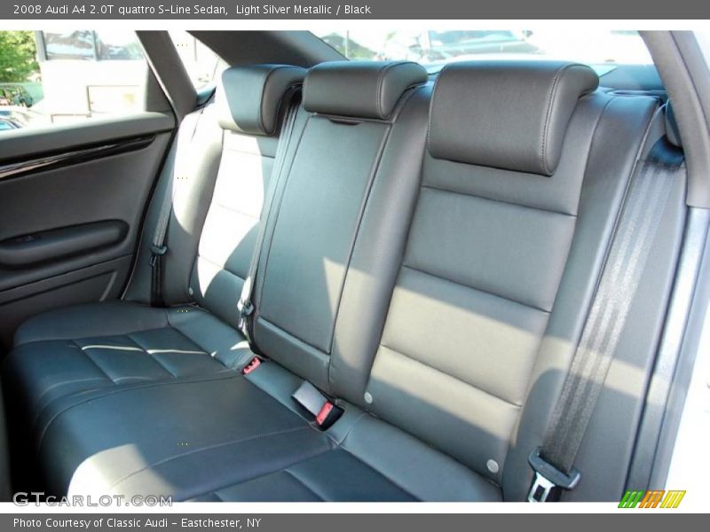 Light Silver Metallic / Black 2008 Audi A4 2.0T quattro S-Line Sedan