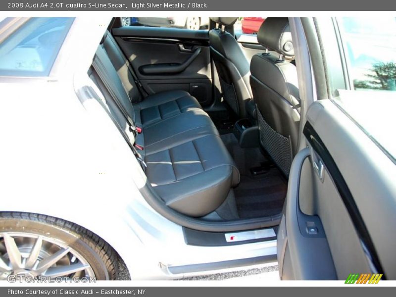 Light Silver Metallic / Black 2008 Audi A4 2.0T quattro S-Line Sedan