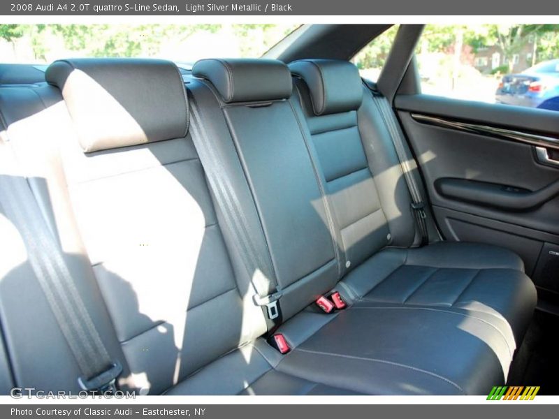 Light Silver Metallic / Black 2008 Audi A4 2.0T quattro S-Line Sedan