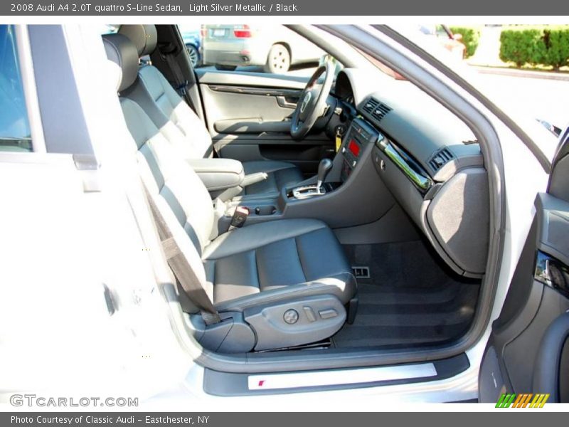 Light Silver Metallic / Black 2008 Audi A4 2.0T quattro S-Line Sedan