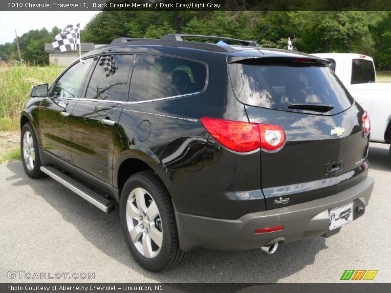 Black Granite Metallic / Dark Gray/Light Gray 2010 Chevrolet Traverse LT