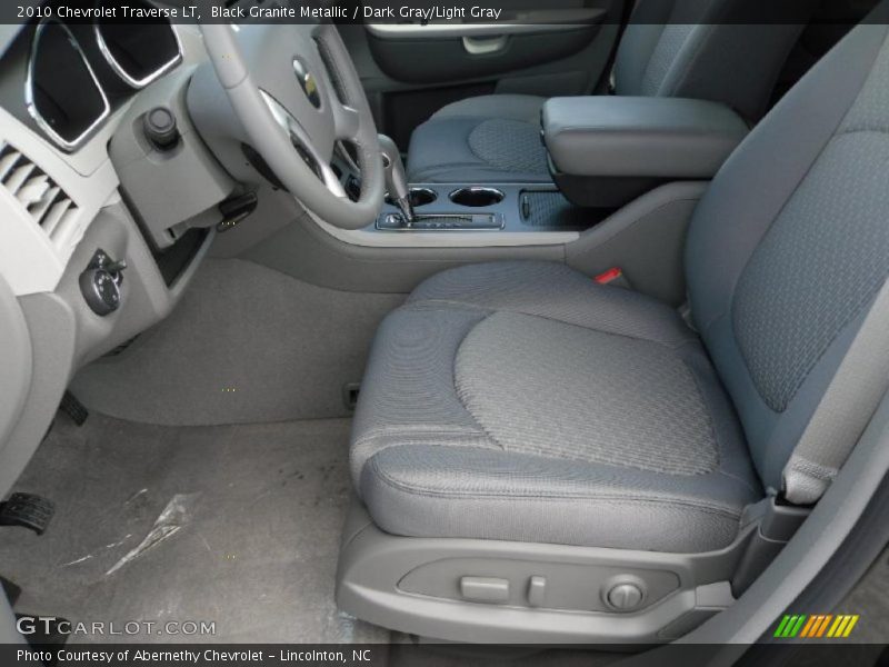 Black Granite Metallic / Dark Gray/Light Gray 2010 Chevrolet Traverse LT