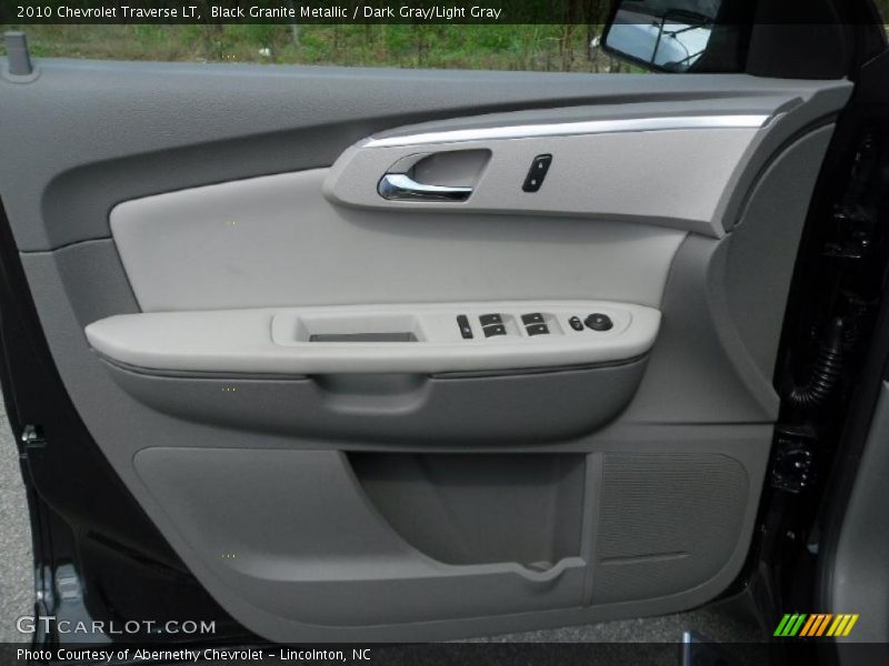 Black Granite Metallic / Dark Gray/Light Gray 2010 Chevrolet Traverse LT