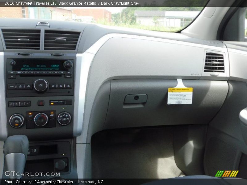 Black Granite Metallic / Dark Gray/Light Gray 2010 Chevrolet Traverse LT