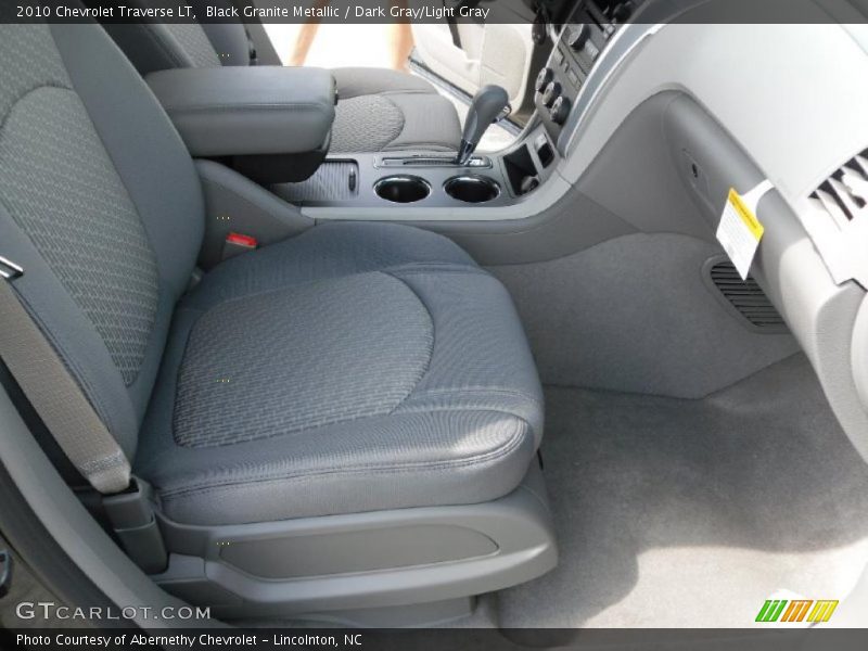 Black Granite Metallic / Dark Gray/Light Gray 2010 Chevrolet Traverse LT