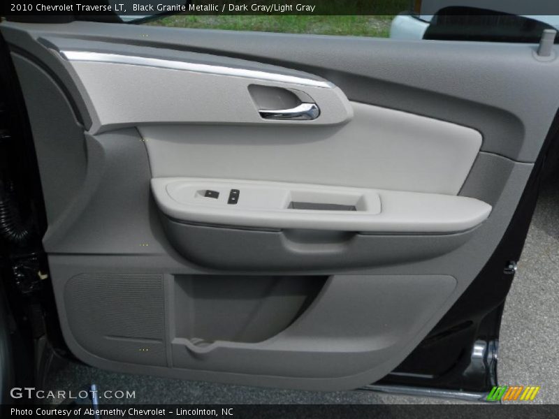 Black Granite Metallic / Dark Gray/Light Gray 2010 Chevrolet Traverse LT