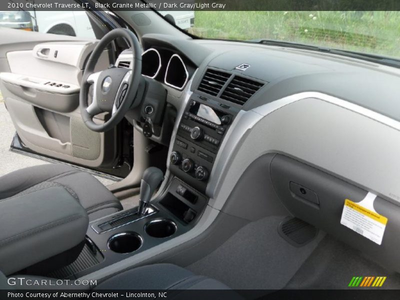 Black Granite Metallic / Dark Gray/Light Gray 2010 Chevrolet Traverse LT