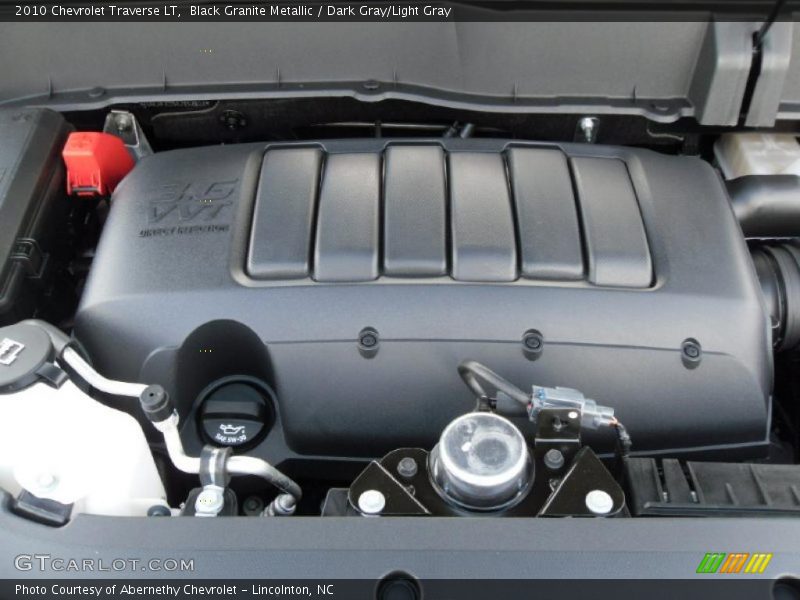 Black Granite Metallic / Dark Gray/Light Gray 2010 Chevrolet Traverse LT
