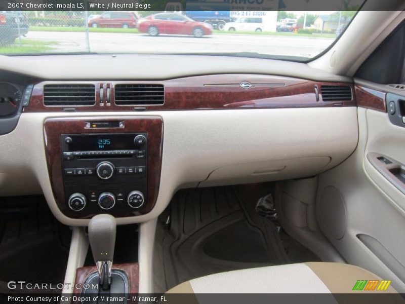 White / Neutral Beige 2007 Chevrolet Impala LS