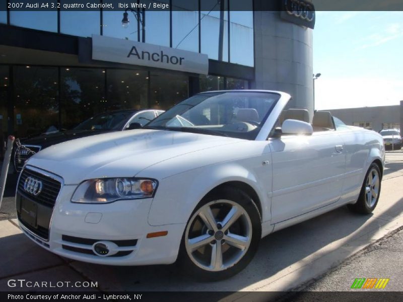 Ibis White / Beige 2007 Audi A4 3.2 quattro Cabriolet