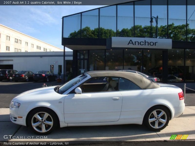 Ibis White / Beige 2007 Audi A4 3.2 quattro Cabriolet