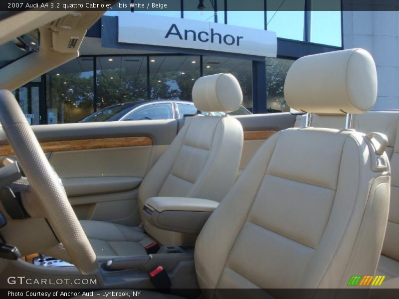 Ibis White / Beige 2007 Audi A4 3.2 quattro Cabriolet