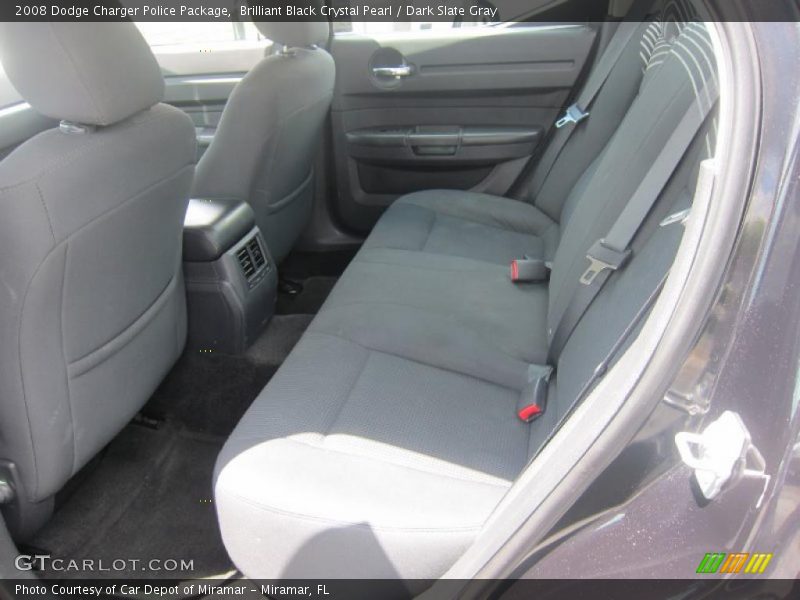 Brilliant Black Crystal Pearl / Dark Slate Gray 2008 Dodge Charger Police Package