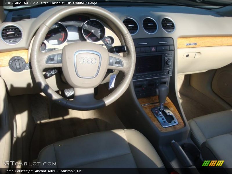 Ibis White / Beige 2007 Audi A4 3.2 quattro Cabriolet