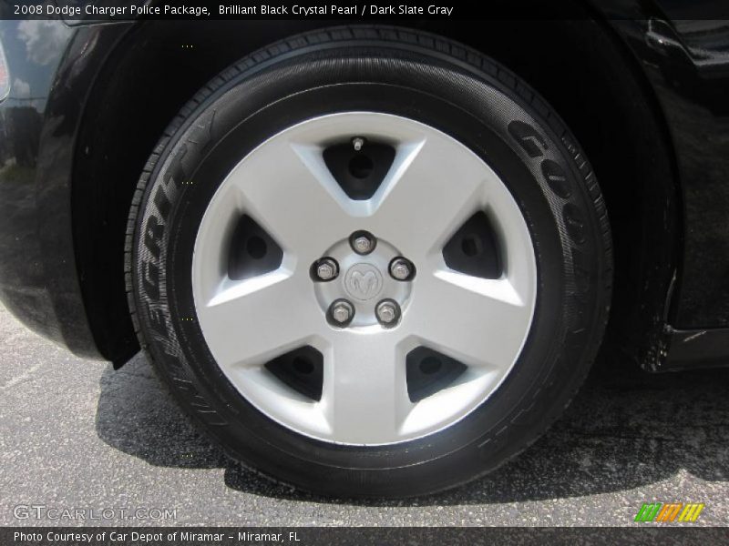 Brilliant Black Crystal Pearl / Dark Slate Gray 2008 Dodge Charger Police Package
