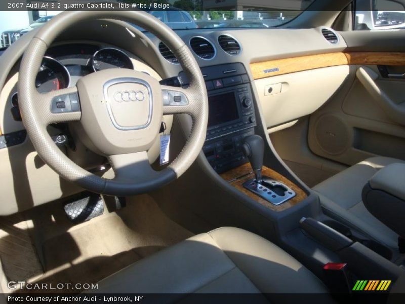 Ibis White / Beige 2007 Audi A4 3.2 quattro Cabriolet