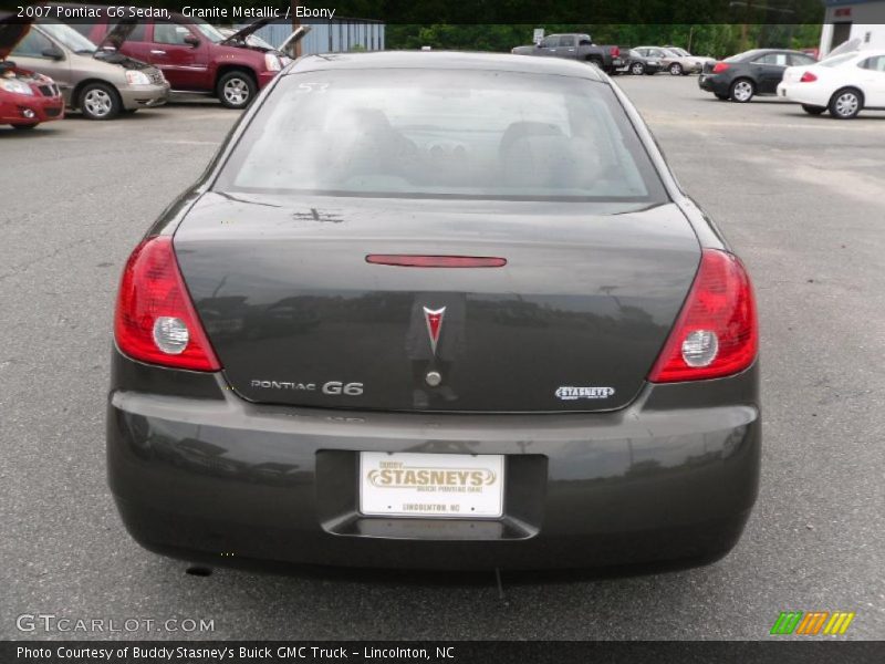 Granite Metallic / Ebony 2007 Pontiac G6 Sedan