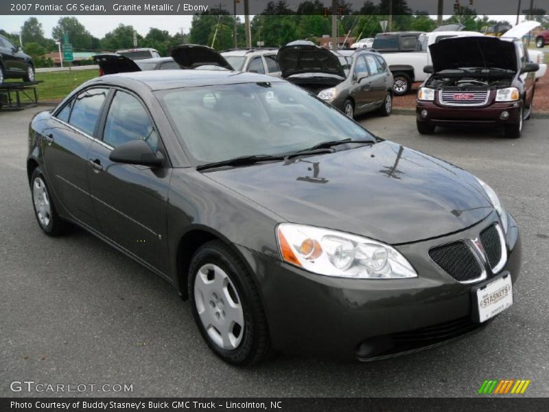 Granite Metallic / Ebony 2007 Pontiac G6 Sedan