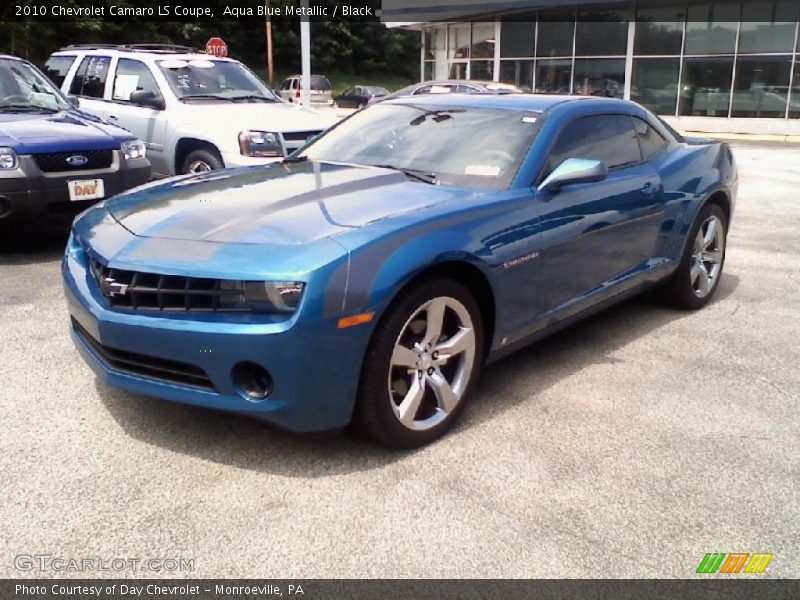 Aqua Blue Metallic / Black 2010 Chevrolet Camaro LS Coupe