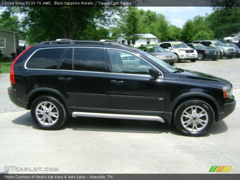 Black Sapphire Metallic / Taupe/Light Taupe 2004 Volvo XC90 T6 AWD