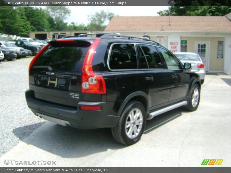Black Sapphire Metallic / Taupe/Light Taupe 2004 Volvo XC90 T6 AWD