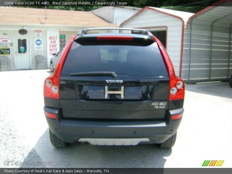 Black Sapphire Metallic / Taupe/Light Taupe 2004 Volvo XC90 T6 AWD