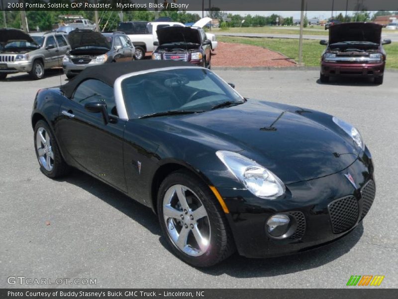 Mysterious Black / Ebony 2008 Pontiac Solstice GXP Roadster