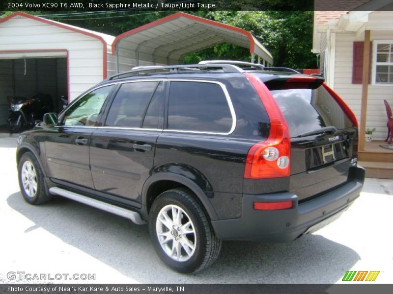 Black Sapphire Metallic / Taupe/Light Taupe 2004 Volvo XC90 T6 AWD